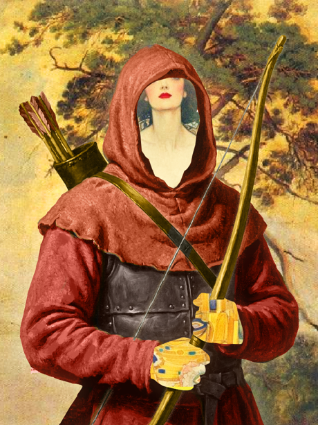 Rob or Tax NFT — the Forest Ranger, hooded archer with longbow